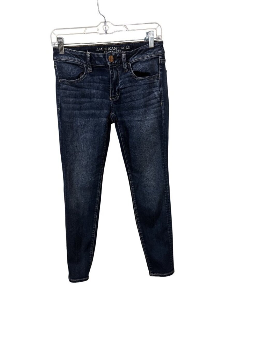 American Eagle Outfitters Womens Super Stretch Skinny Jeans Dark Wash Size 4